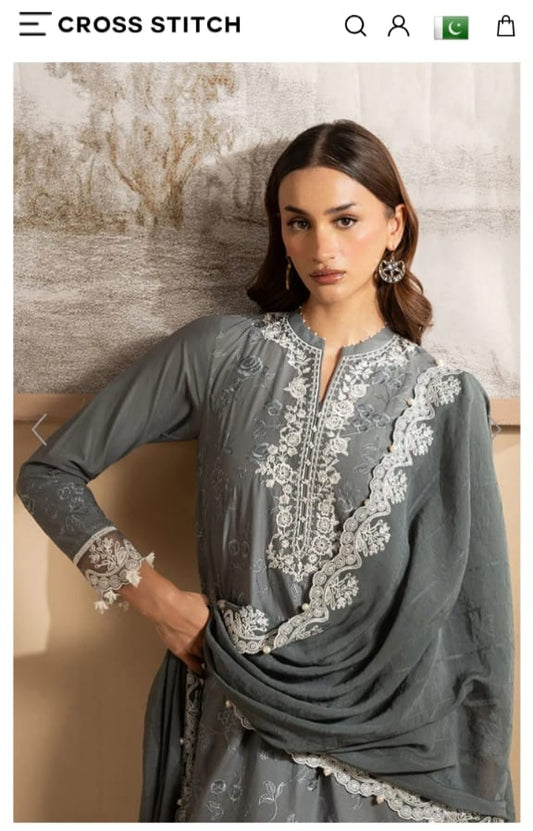 Cross Stitch 3pcs suit luxury unstitched