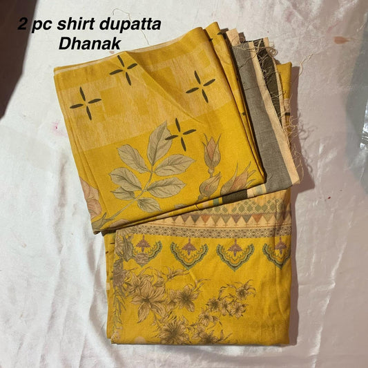 Unstitch dhanak 2pc shirt doppata