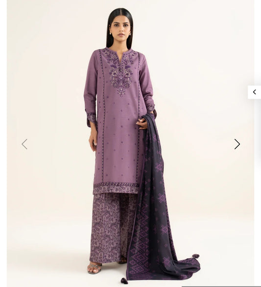 Sapphire 2 Piece embrodered khaddar suit (unstitched)