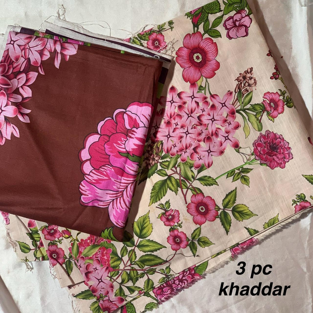 Unstitich  3pc printed khadder