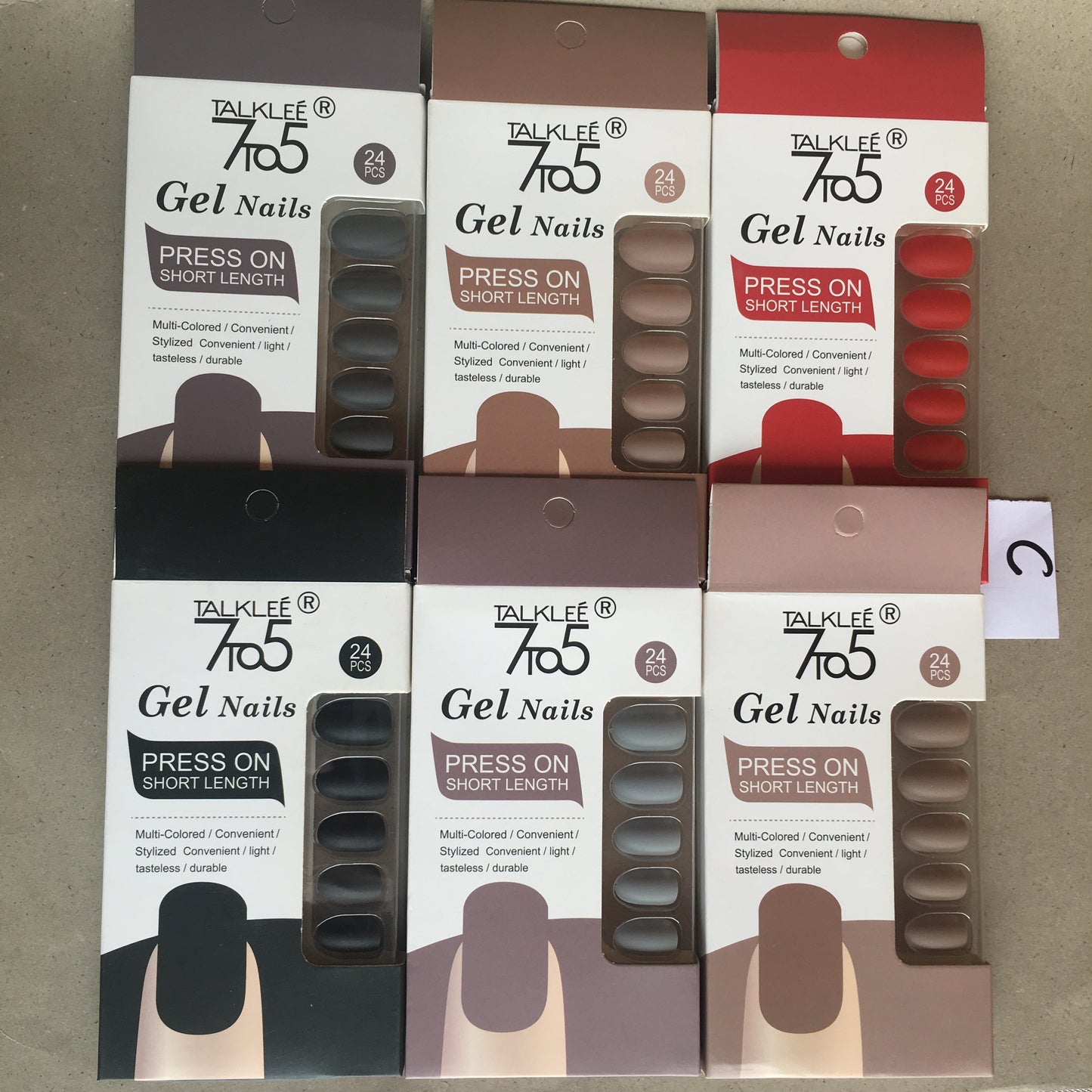 Matte nail set (deal of 6)