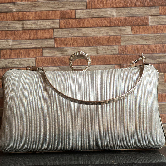 Hand Bag silver bridal