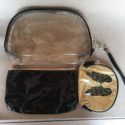 Makeup vanity pouch bags set of 3