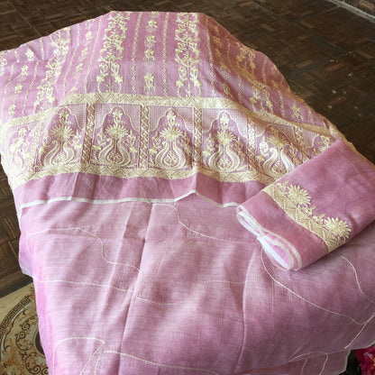 Unstitched suit 2 pcs paper cotton fabric promotion
