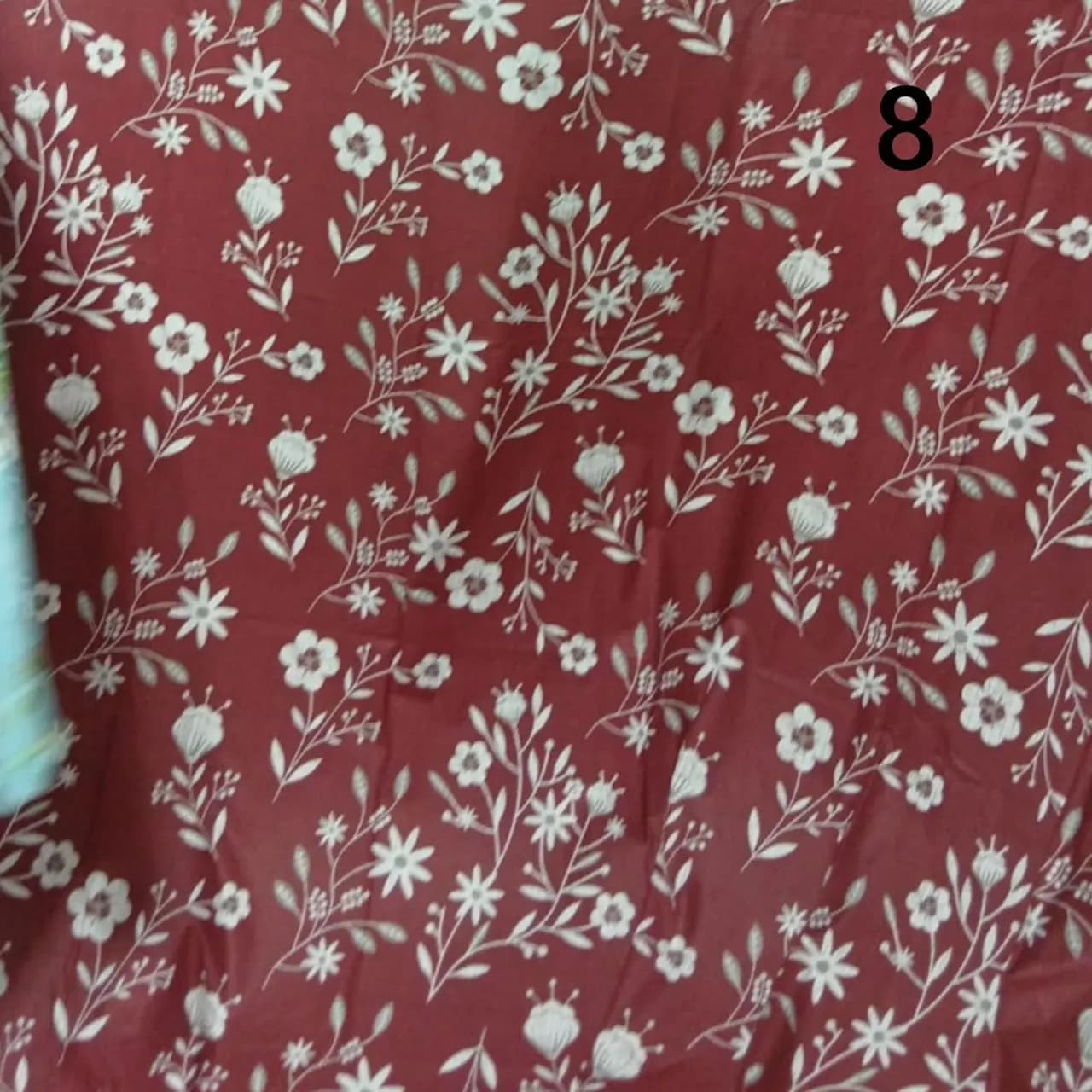 Pure Cotton Bedsheet in mahroon colour single