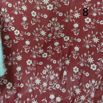 Pure Cotton Bedsheet in mahroon colour single