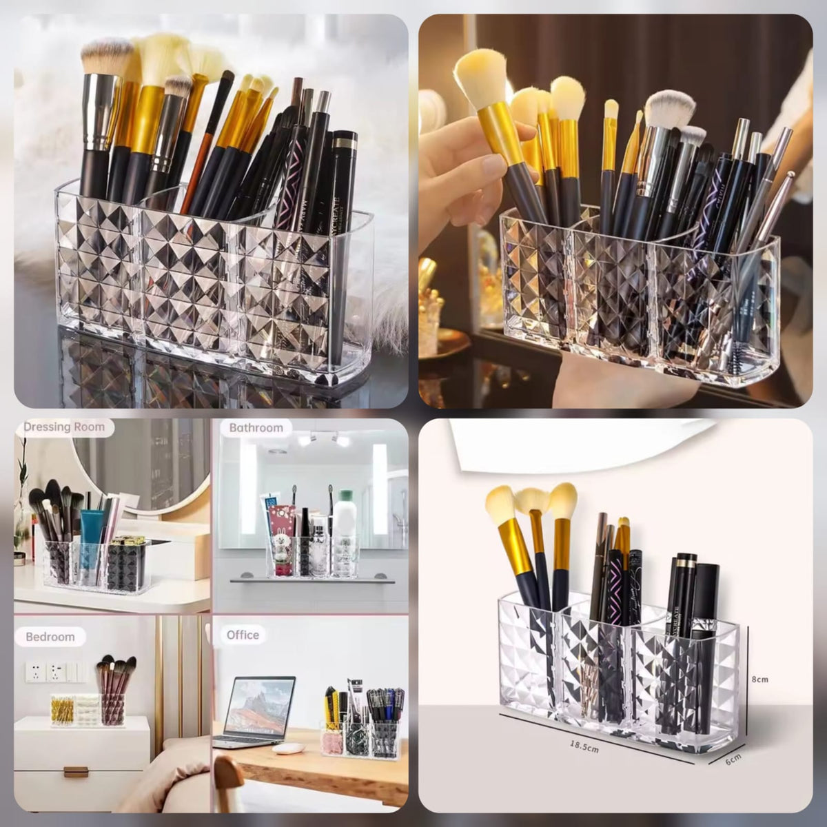 Acralic Brush Holder Organizer